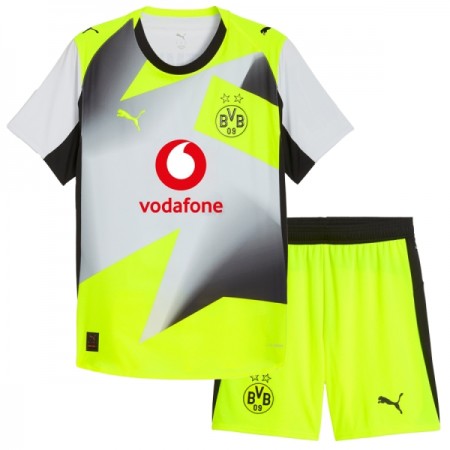 Borussia Dortmund Børn Udebane 2025-26 - Fodboldtrøjer (S/S) Borussia Dortmund Børn Udebane 2025-26 - Fodboldtrøjer (S/S)